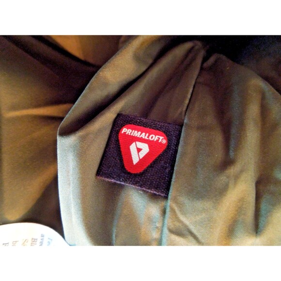 Everlane The Renew Long Puffer Coat Womens Small Kalamata Olive Hooded Primaloft - Picture 9 of 11